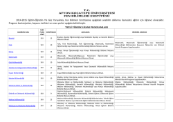 KOCATEPE &Uuml;NİVERSİTESİ