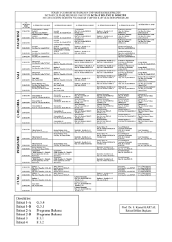 Derslikler: İktisat 1-A G.3.4 İktisat 1-B G.3.1 İktisat 2