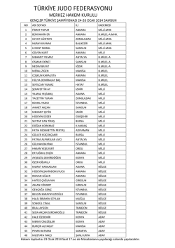 tıklayınız - T&uuml;rkiye Judo Federasyonu