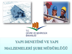 Slayt 1 - &Ccedil;evre ve Şehircilik Bakanlığı