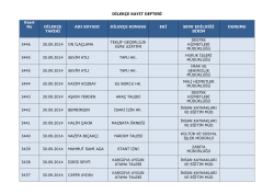 DİLEK&Ccedil;E KAYIT DEFTERİ Kayıt No DİLEK&Ccedil;E TARİHİ ADI SOYADI