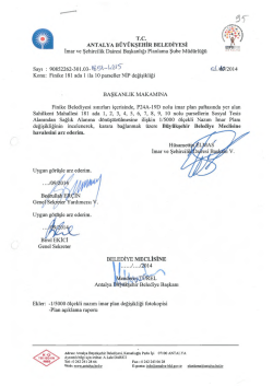 G&uuml;ndemin 95.Maddesi - Antalya Belediyesi