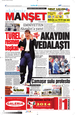 6 - Akdeniz Manşet