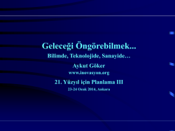Aykut G&ouml;ker &ndash; Geleceği &Ouml;ng&ouml;rebilmek