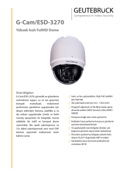 G-Cam/ESD-3270 Y&uuml;ksek hızlı FullHD Dome