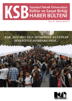 buradan - KSB - İstanbul Teknik &Uuml;niversitesi
