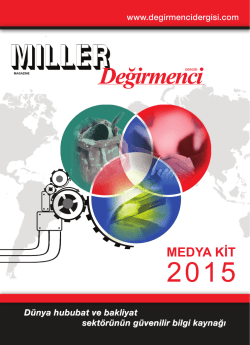 Medya Kit &bull; 2015 - Miller Magazine