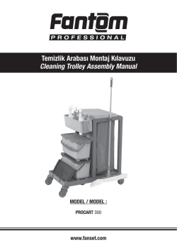 Temizlik Arabası Montaj Kılavuzu Cleaning Trolley