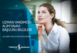 Başvuru Koşulları - T&uuml;rkiye İş Bankası