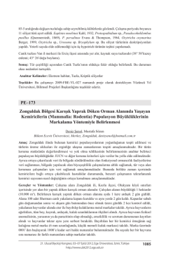 Mammalia: Rodentia - Biyoloji Kongreleri