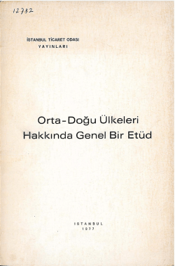 Orta- Doğu &Uuml;lkeleri Hakkında Genel Bir Et&uuml;d