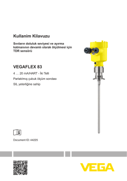 Kullanim Kilavuzu VEGAFLEX 83
