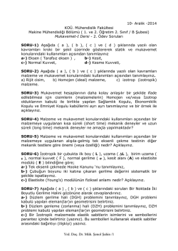 Yrd. Do&ccedil;. Dr. M&uuml;h. Şenol Şahin /1 10- Aralık