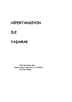 HİPERTANSİYON İLE YAŞAMAK