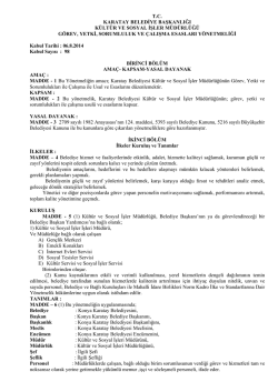 tc karatay belediye başkanlığı k&uuml;lt&uuml;r ve sosyal işler m&uuml;d&uuml;rl&uuml;ğ&uuml; g&ouml;rev