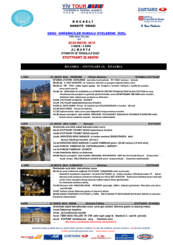 A. Naci Madenüs A L M A N Y A   - Yiv Tour Turizm Seyahat Acentası