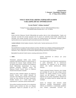 Yolcu Koltuklarında Topoloji Tasarımı Yaklaşımları ile
