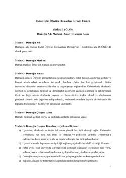 Dokuz Eyl&uuml;l &Uuml;niversitesi &Ouml;ğretim Elemanları Derneği
