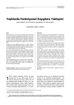PDF İndir - T&uuml;rkiye Aile Hekimliği Dergisi