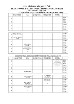Elektronik Ve Bilgisayar Eğitimi