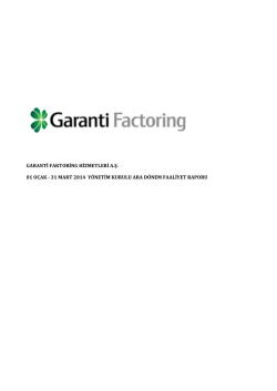 GARANTİ FAKTORİNG HİZMETLERİ A.Ş. 01