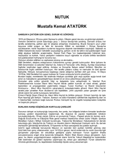 NUTUK Mustafa Kemal ATAT&Uuml;RK