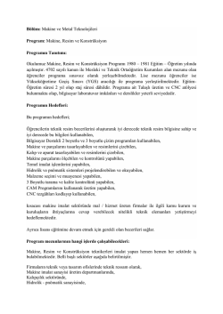 Makine Resim ve Konstr&uuml;ksiyon Prog