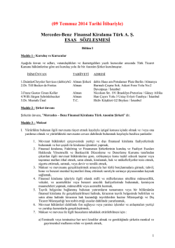 DaimlerChrysler Finansman T&uuml;rk A - Mercedes