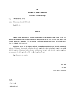 Macaristan makamlarının TIR Karnesi g&uuml;mr&uuml;k m&uuml;h&uuml;r &ouml;rnekleri