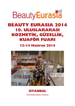 BEAUTY EURASIA 2014 10. ULUSLARARASI KOZMETİK