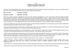 G&uuml;mr&uuml;k ve Ticaret Bakanlığına İlk Defa Yapılacak At