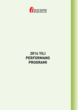 2014 yılı performans programı