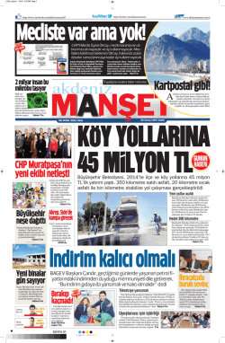 Kartpostal gibi! - Akdeniz Manşet