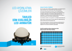 TavLED Dim Edilebilir LED Armat&uuml;r
