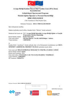 Avrupa Birliği Katılım &Ouml;ncesi Mali Yardım Aracı (IPA) İnsan