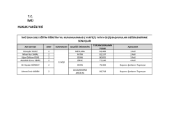 T.C. İM&Uuml; HUKUK FAK&Uuml;LTESİ