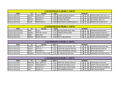 2.lig erkekler b grubu 1. hafta 2.lig erkekler a grubu 1. hafta 2.lig
