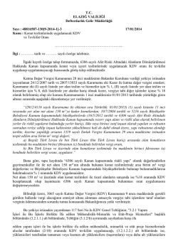 Konut teslimlerinde uygulanacak KDV ve Tevkifat Oranı