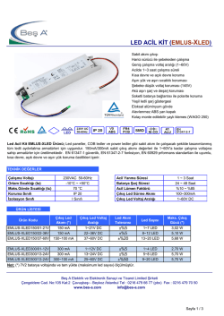 LED ACİL KİT (EMLUS-XLED)