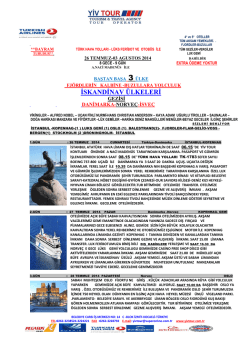 İSKANDİNAV &Uuml;LKELERİ - Yiv Tour Turizm Seyahat Acentası