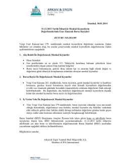 2014-09 31.12.2013 Tarihi İtibariyle Menkul