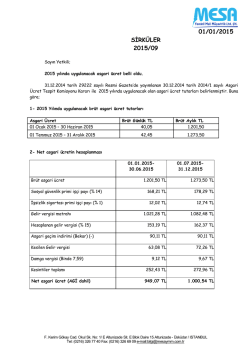 01/01/2015 SİRK&Uuml;LER 2015/09
