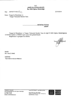 İl&ccedil;e Milli Eğitim M&uuml;d&uuml;rl&uuml;ğ&uuml; Yazısı - Arsin İl&ccedil;e Milli Eğitim M&uuml;d&uuml;rl&uuml;ğ&uuml;