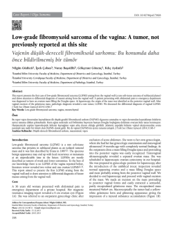 Low-grade fibromyxoid sarcoma of the vagina: A