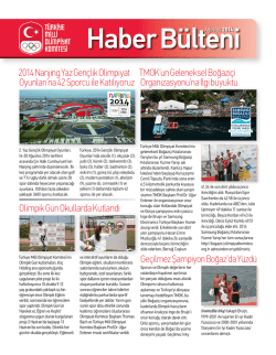 Haber B&uuml;lteni - T&uuml;rkiye Milli Olimpiyat Komitesi