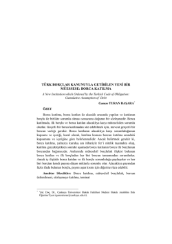 borca katılma - Ankara &Uuml;niversitesi Dergiler Veritabanı