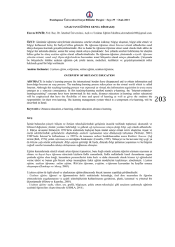 Dumlupınar Üniversitesi Sosyal Bilimler Dergisi – Sayı 39 – Ocak