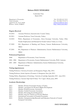 Meltem INCE YENILMEZ | Yasar University