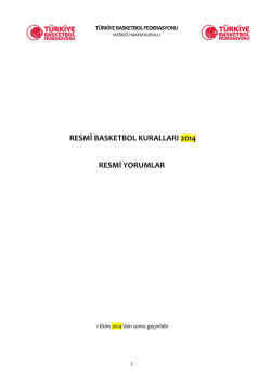 FIBA Yorumları 2014 - T&uuml;rkiye Basketbol Federasyonu