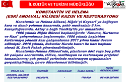 Konstantin ve Helena (Eski Andaval) Kilisesi Kazısı ve Restarosyonu